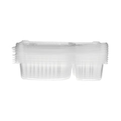 Microwave 2 Compartment Container With Lid - hotpackwebstore.com - Microwavable Containers