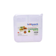 Microwave 5 Compartment Container With Lid - hotpackwebstore.com - Microwavable Containers