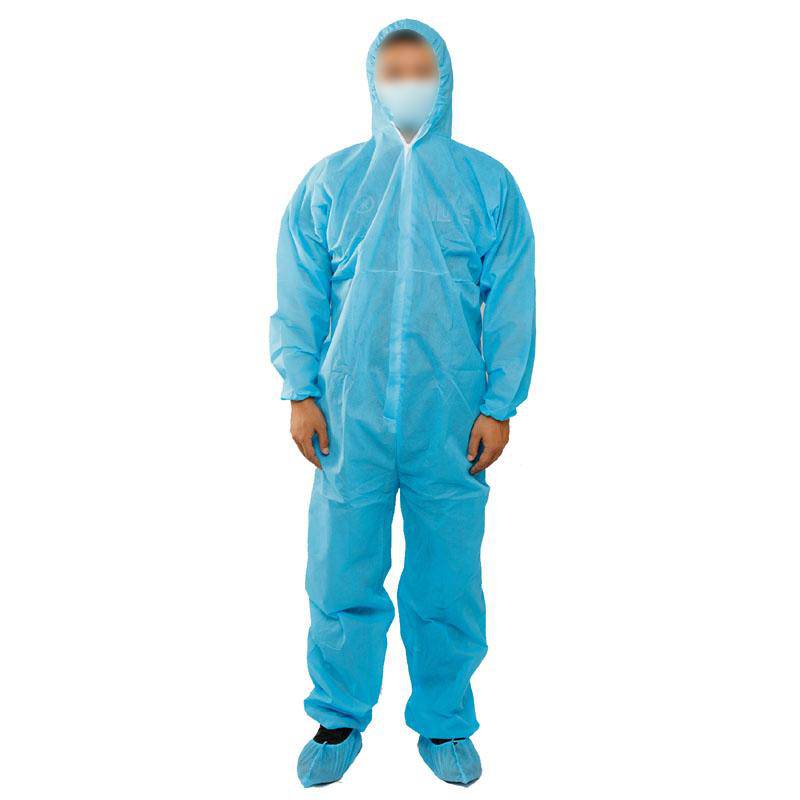 Non - Woven Coverall with Hood + Shoe Cover 1 Set - hotpackwebstore.com - Coverall