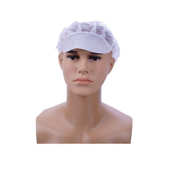 Non Woven Peaked Cap White 100 Pieces X 10 Packts - hotpackwebstore.com - Peaked Cap