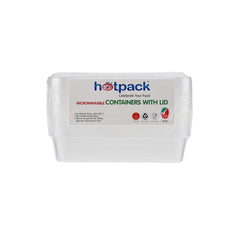 Offer Pack Clear Microwavable Rectangle Container - hotpackwebstore.com - Microwavable Containers