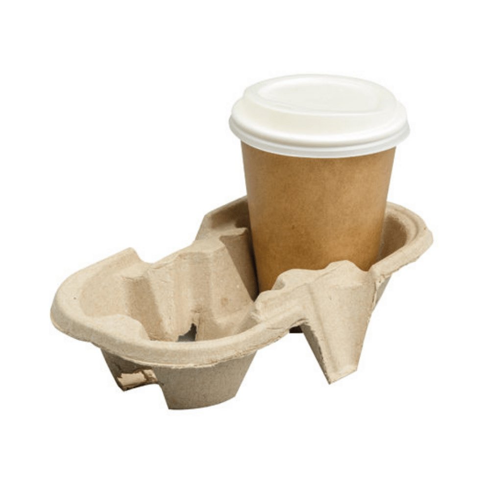 PAPER CORRUGATED 2 - CUP HOLDER 600 Pieces - hotpackwebstore.com - Cup Carriers