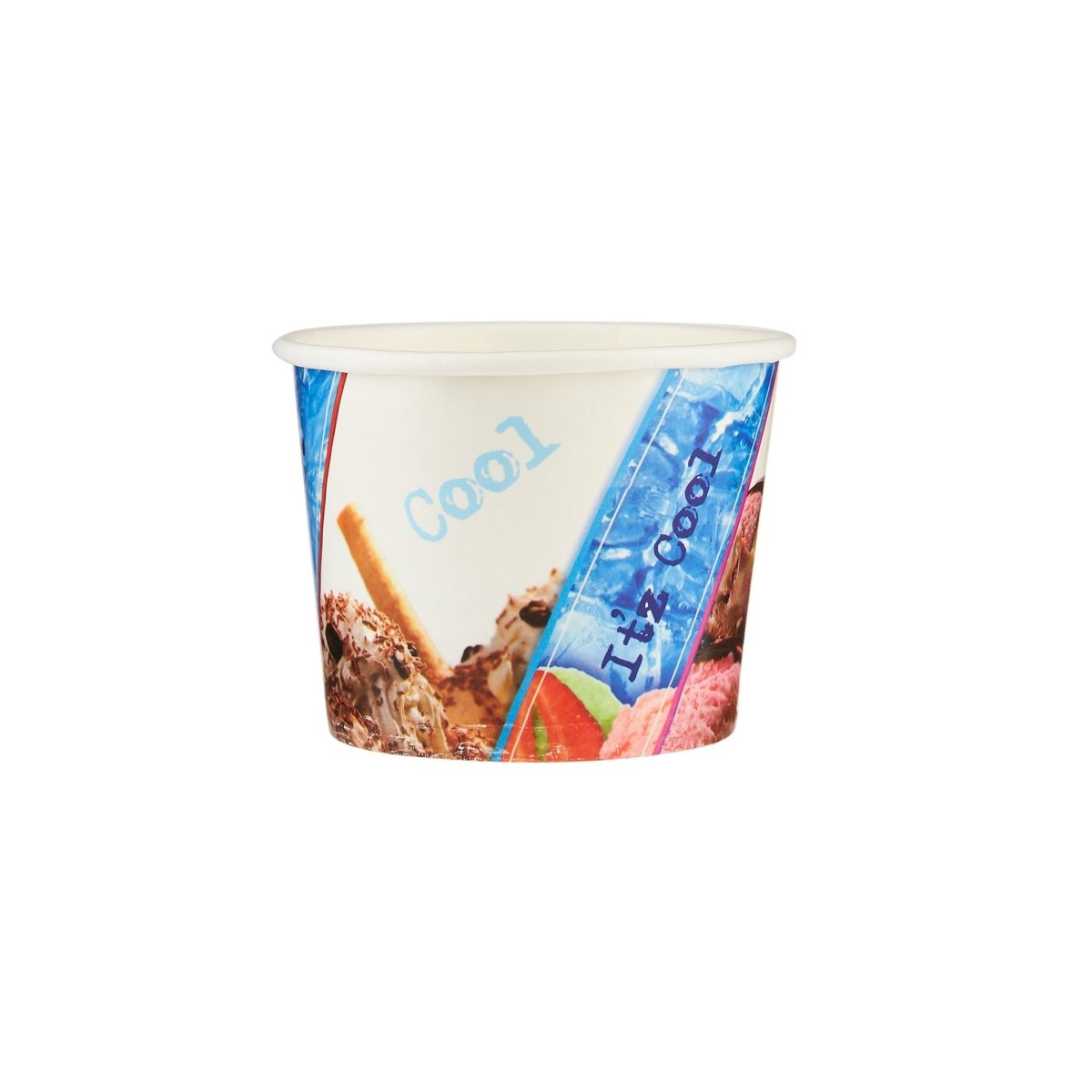 Paper Ice Cream Cup Printed - hotpackwebstore.com - Ice Cream Bowls