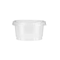 PET Clear Portion Cup with Lid