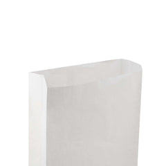 Pinch Flat Bottom Bags White Paper Bag - hotpackwebstore.com - Flat Bottom Paper Bags