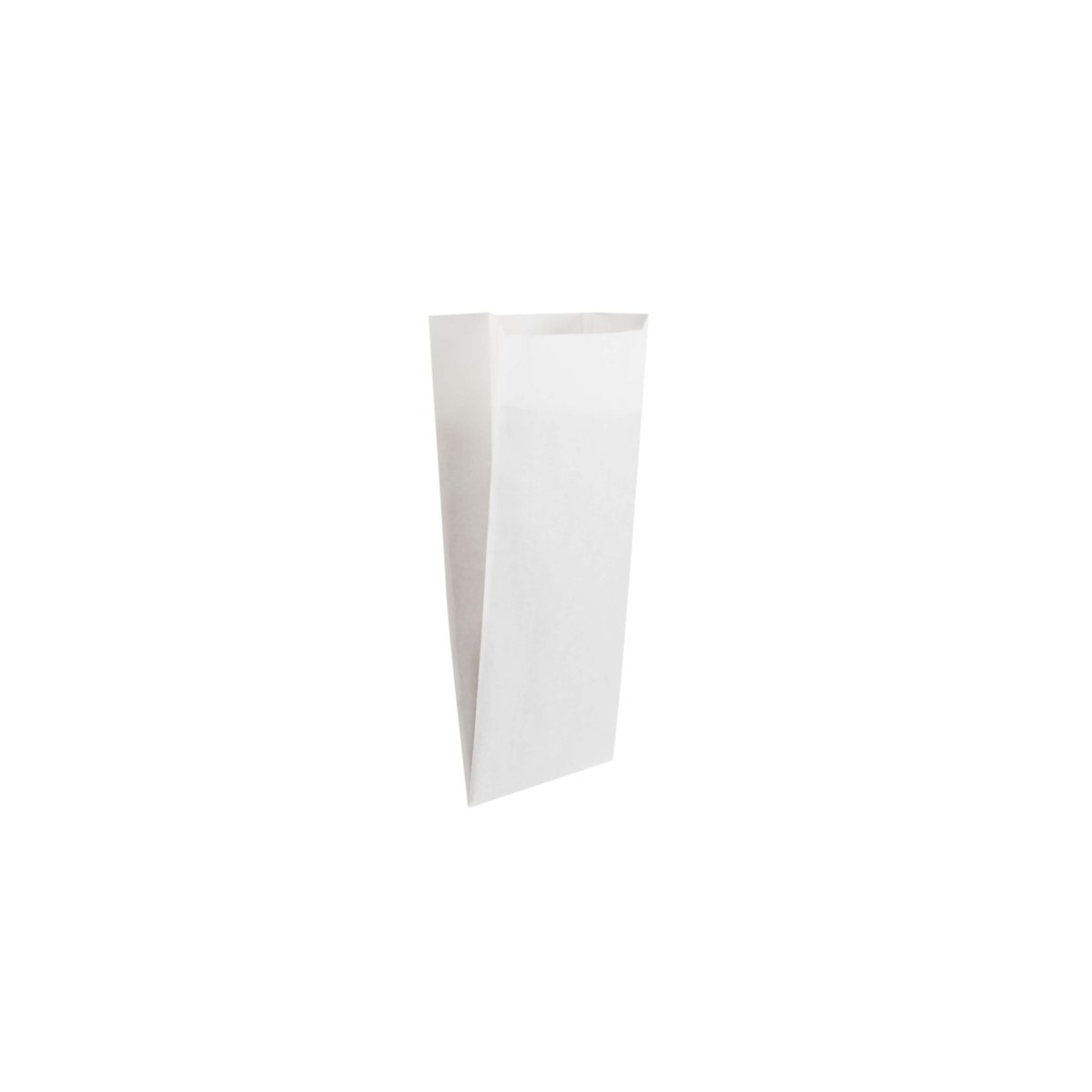 Pinch Flat Bottom Bags White Paper Bag - hotpackwebstore.com - Flat Bottom Paper Bags