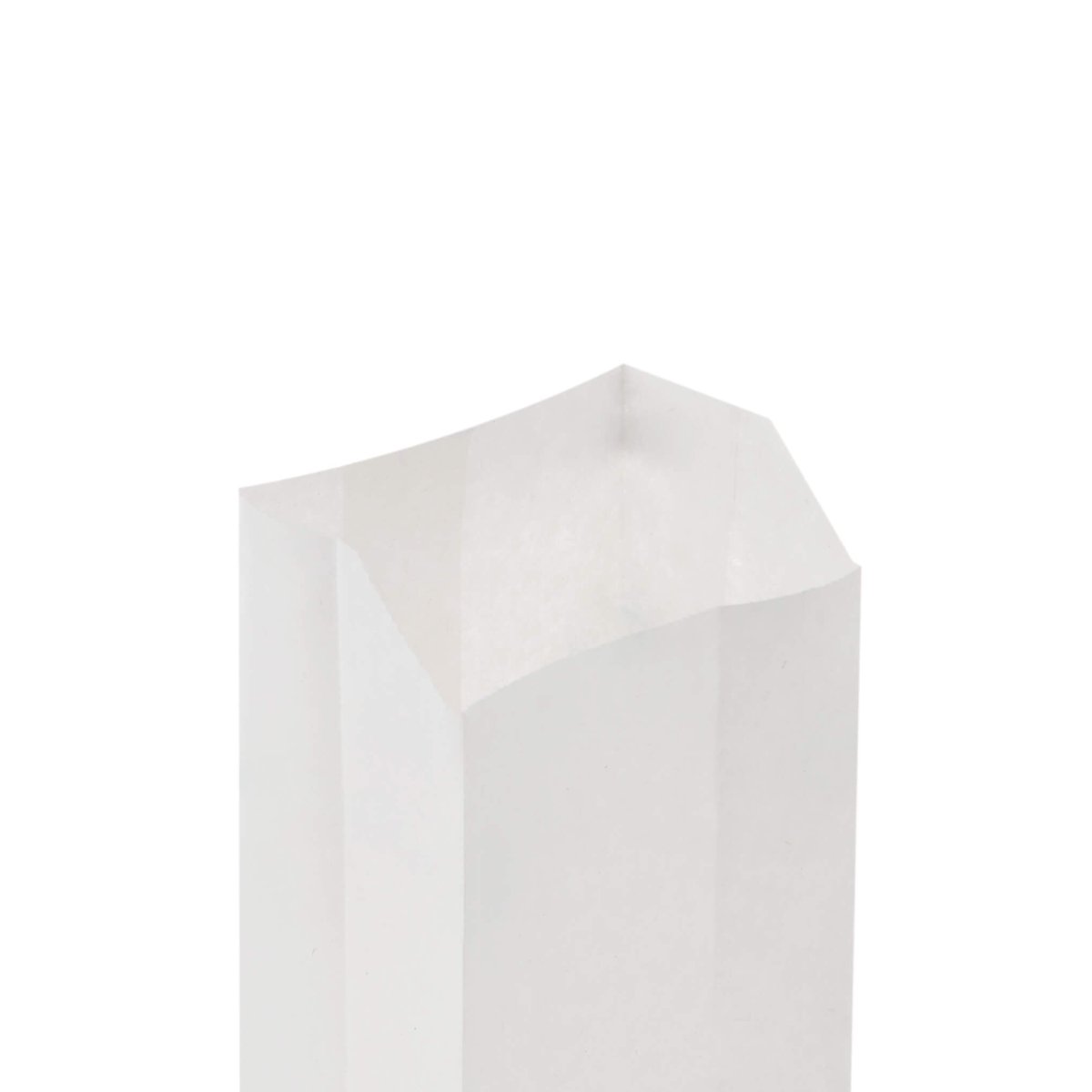 Pinch Flat Bottom Bags White Paper Bag - hotpackwebstore.com - Flat Bottom Paper Bags