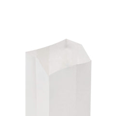 Pinch Flat Bottom Bags White Paper Bag - hotpackwebstore.com - Flat Bottom Paper Bags