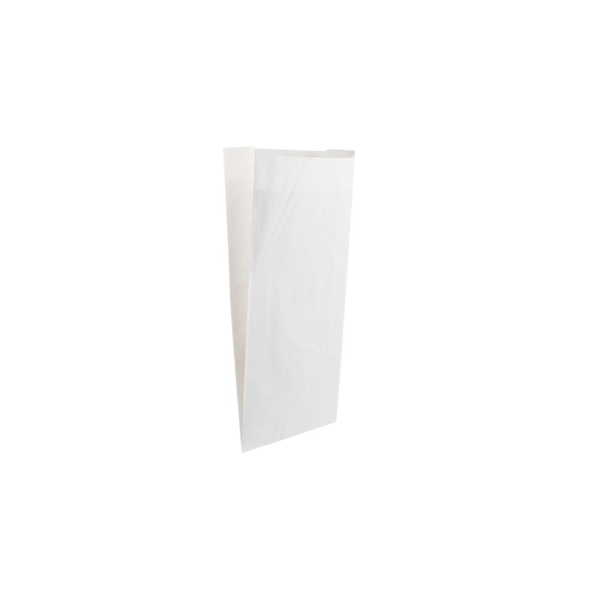 Pinch Flat Bottom Bags White Paper Bag - hotpackwebstore.com - Flat Bottom Paper Bags