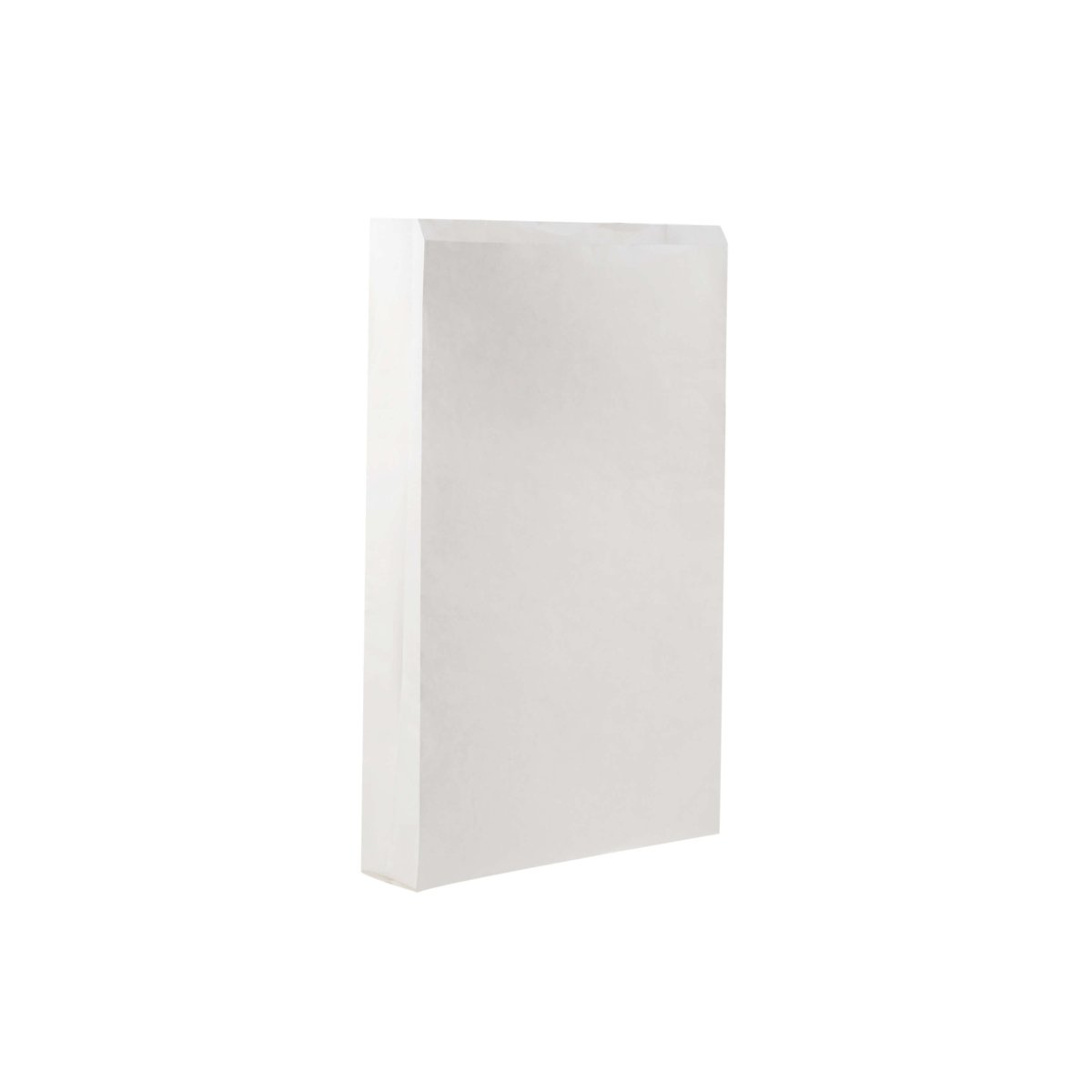 Pinch Flat Bottom Bags White Paper Bag - hotpackwebstore.com - Flat Bottom Paper Bags