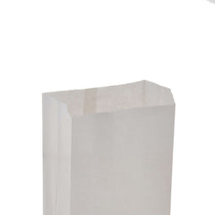 Pinch Flat Bottom Bags White Paper Bag - hotpackwebstore.com - Flat Bottom Paper Bags