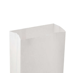 Pinch Flat Bottom Bags White Paper Bag - hotpackwebstore.com - Flat Bottom Paper Bags