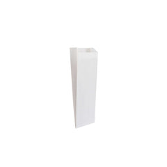 Pinch Flat Bottom Bags White Paper Bag - hotpackwebstore.com - Flat Bottom Paper Bags