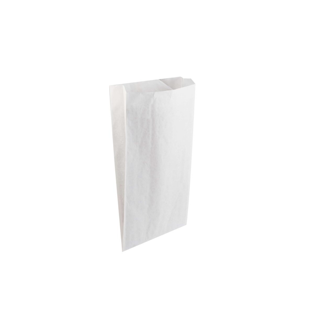 Pinch Flat Bottom Bags White Paper Bag - hotpackwebstore.com - Flat Bottom Paper Bags