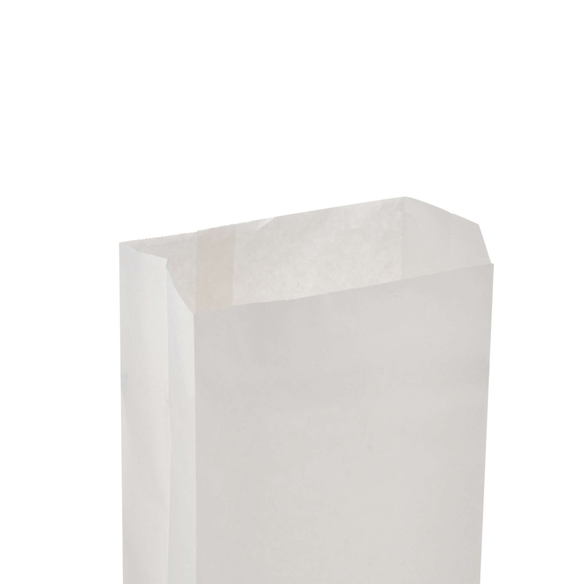 Pinch Flat Bottom Bags White Paper Bag - hotpackwebstore.com - Flat Bottom Paper Bags