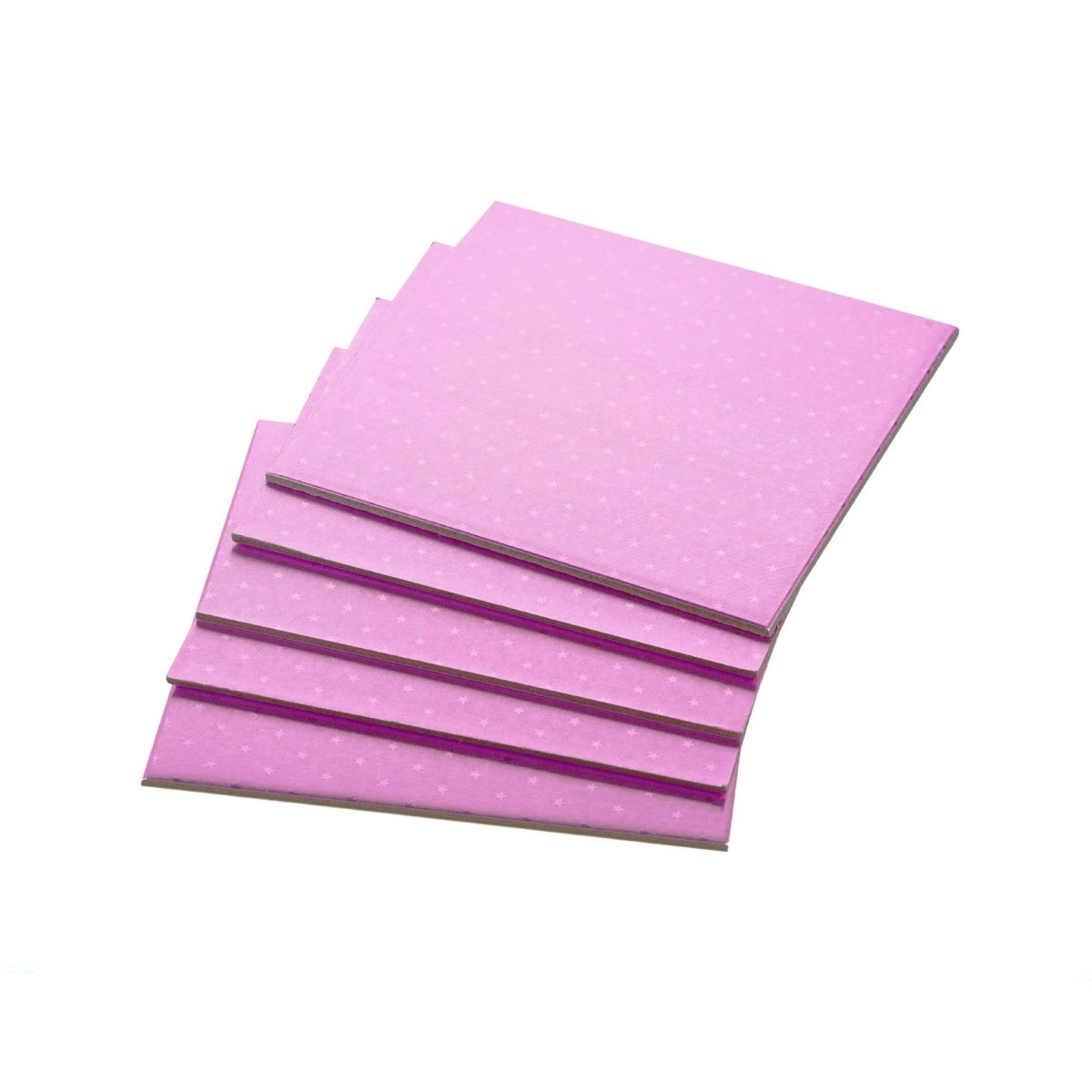 Pink Square Cake Board 5 Pieces - hotpackwebstore.com - Baking & Decoration