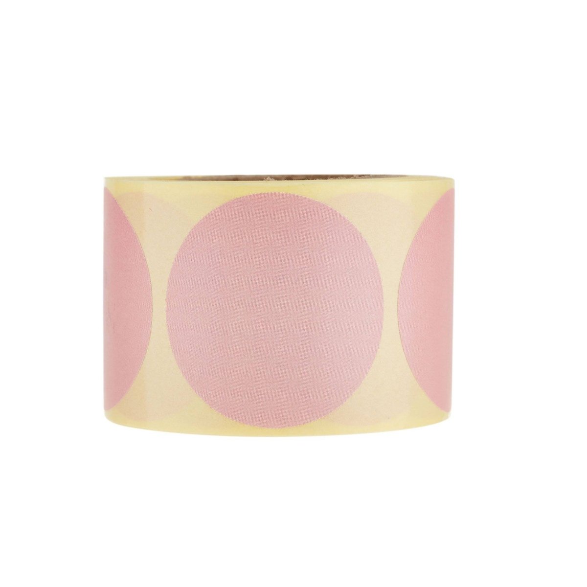 Plain Pink Sticker Roll 250 Pieces - hotpackwebstore.com - Stickers