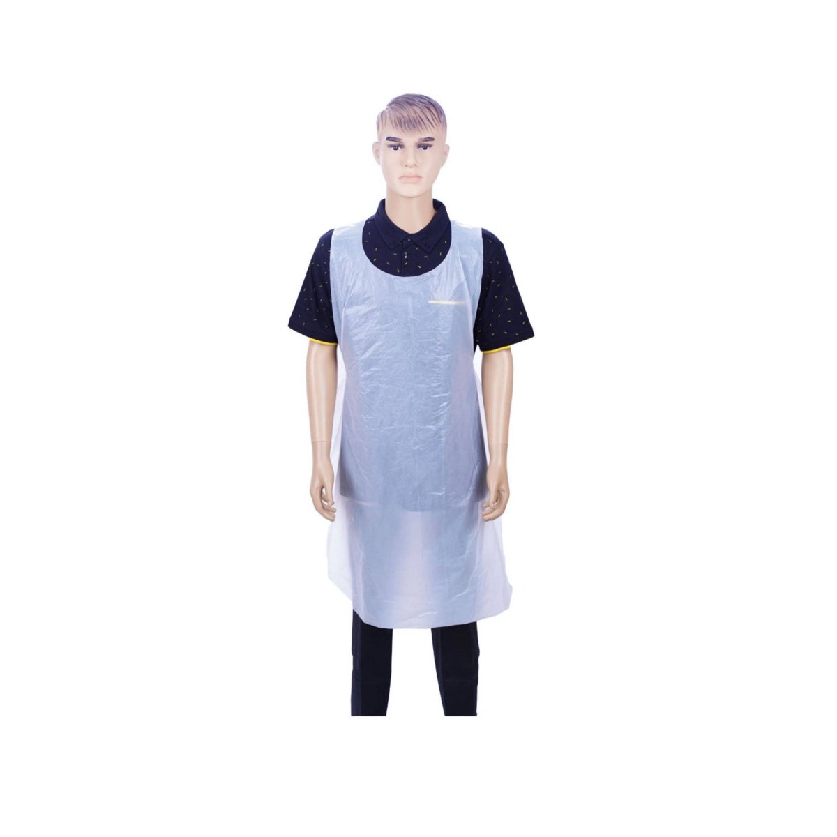 Plastic Apron White 28 Inch (Width) X 46 Inch (Length) 100 Pieces X 10 Packts - hotpackwebstore.com - Apron