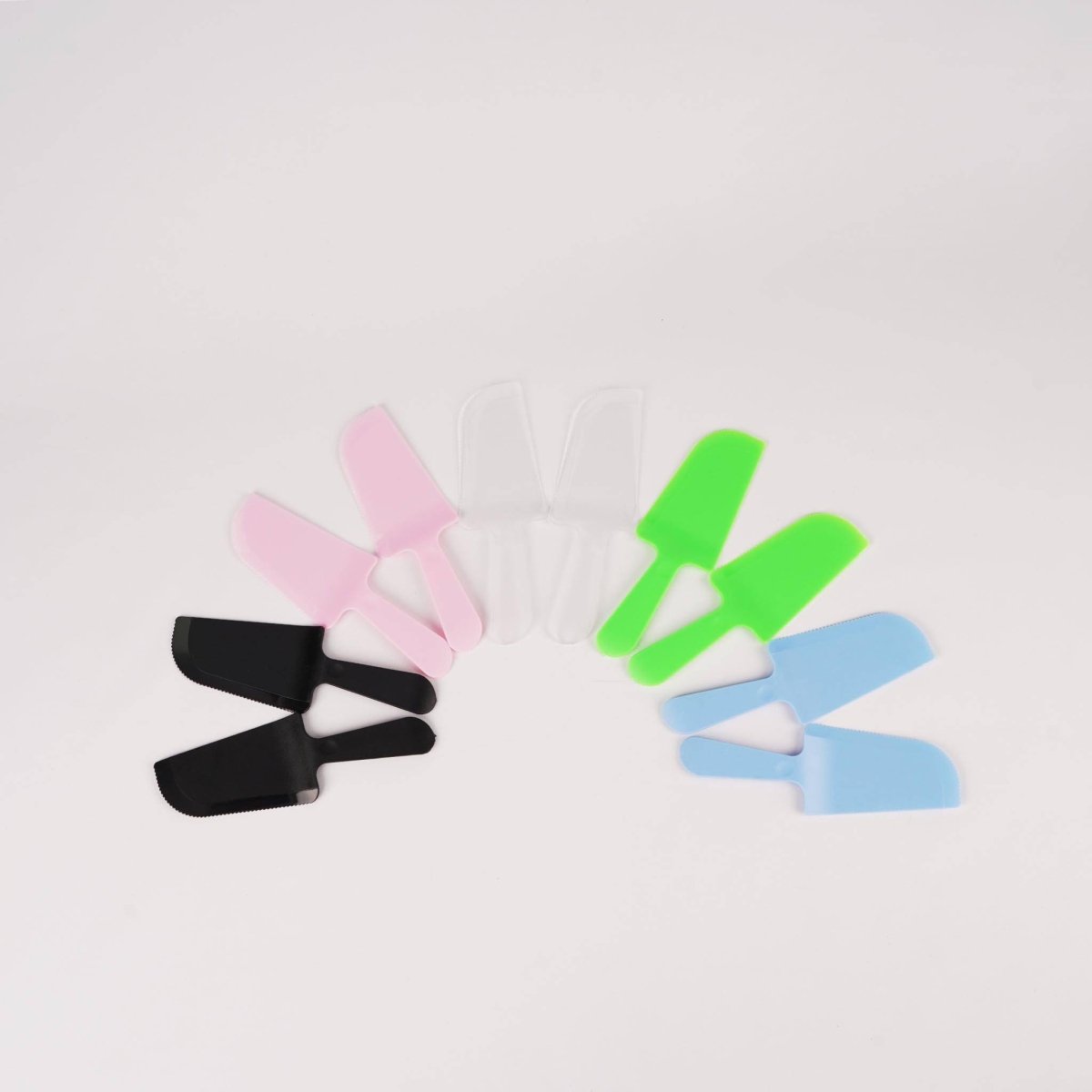 Plastic Cake Cutter Knife 5 Colors Large Size 10 Pieces - hotpackwebstore.com - Baking & Decoration