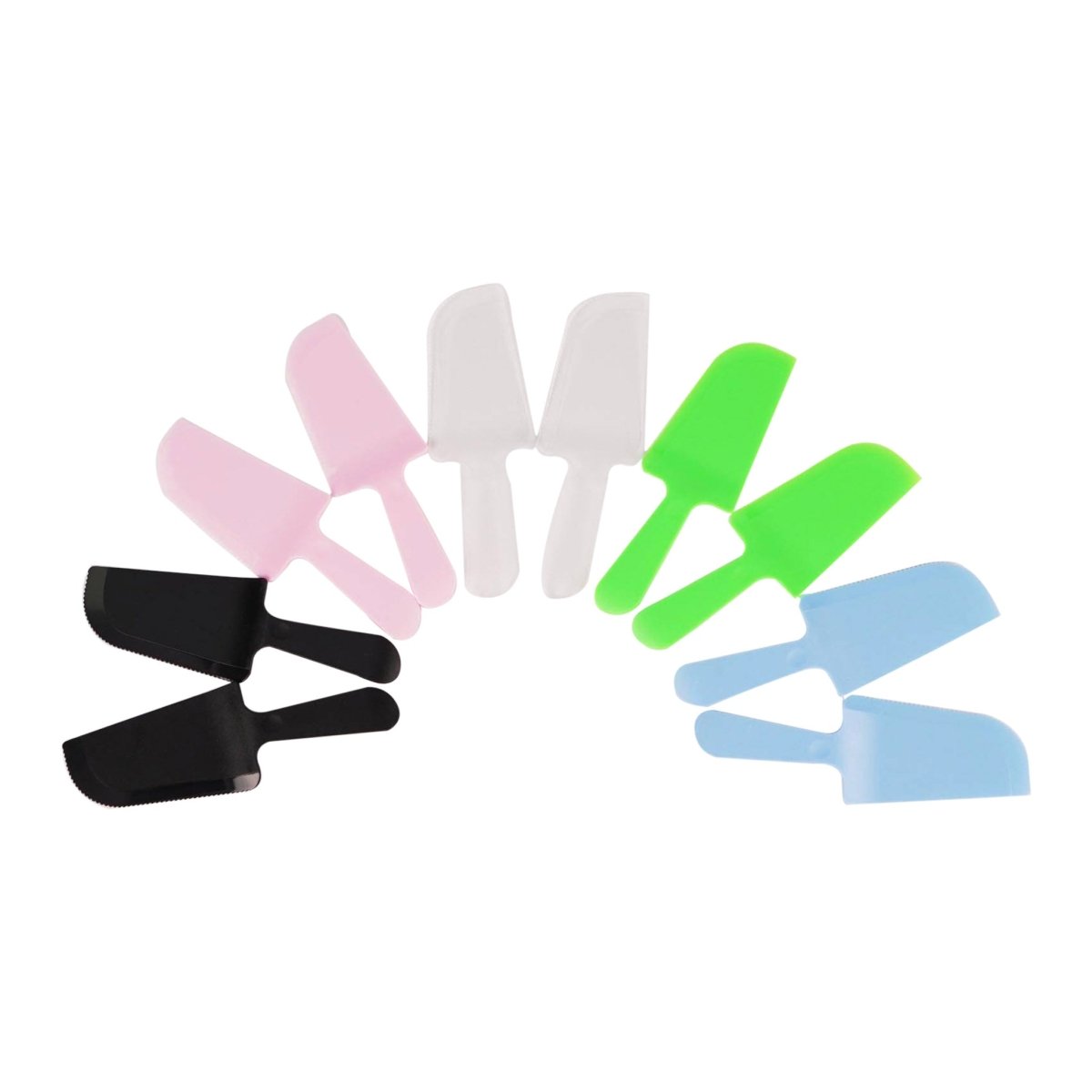 Plastic Cake Cutter Knife 5 Colors Large Size 10 Pieces - hotpackwebstore.com - Baking & Decoration