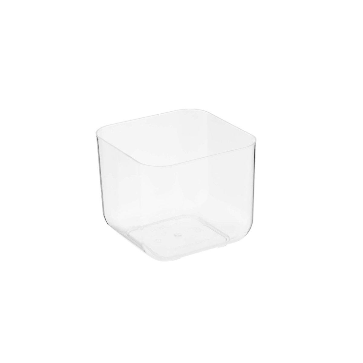 Plastic Clear Square Desert Cup - hotpackwebstore.com - Plastic Dessert Cup