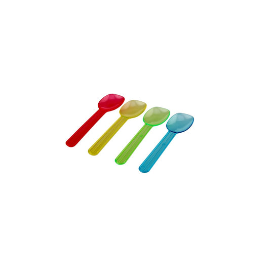 Plastic Ice Cream Spoon Mixed Color 8.2 Cm Small 10000 Pieces - hotpackwebstore.com - Plastic Cutleries