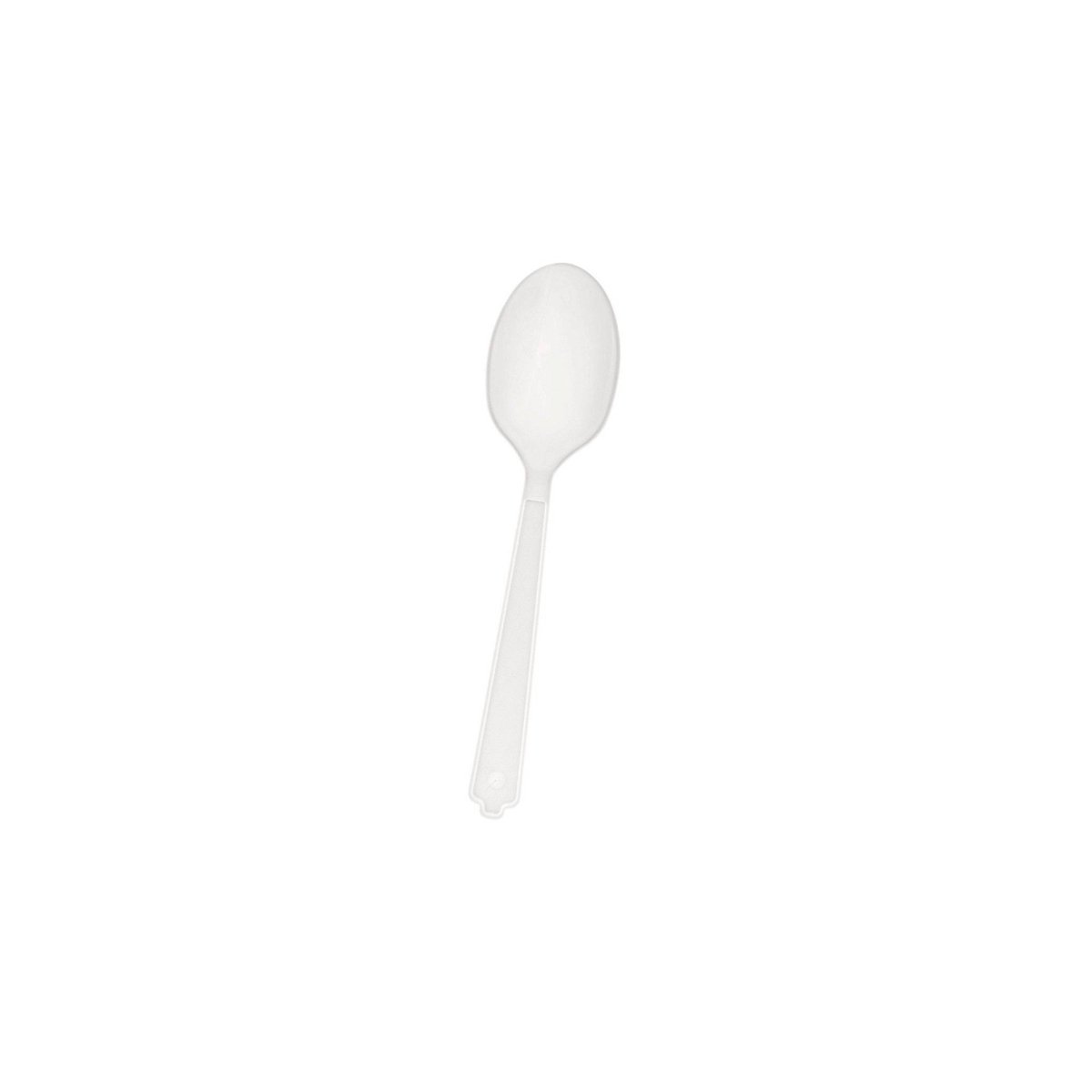 Plastic Medium Duty White PP Spoon 1000 Pieces - hotpackwebstore.com - Plastic Cutleries