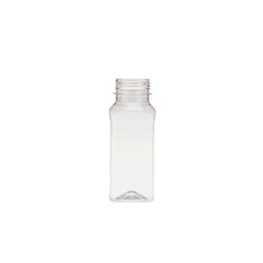 Plastic Square Bottle with Black Cap - hotpackwebstore.com - Plastic Bottles