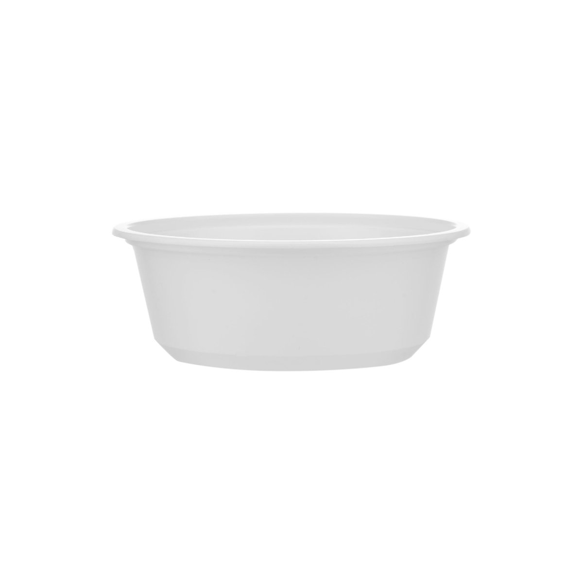 Plastic White Bowl 225ml With Lid 25 Pieces - hotpackwebstore.com - White Bowls