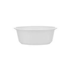 Plastic White Bowl 225ml With Lid 25 Pieces - hotpackwebstore.com - White Bowls