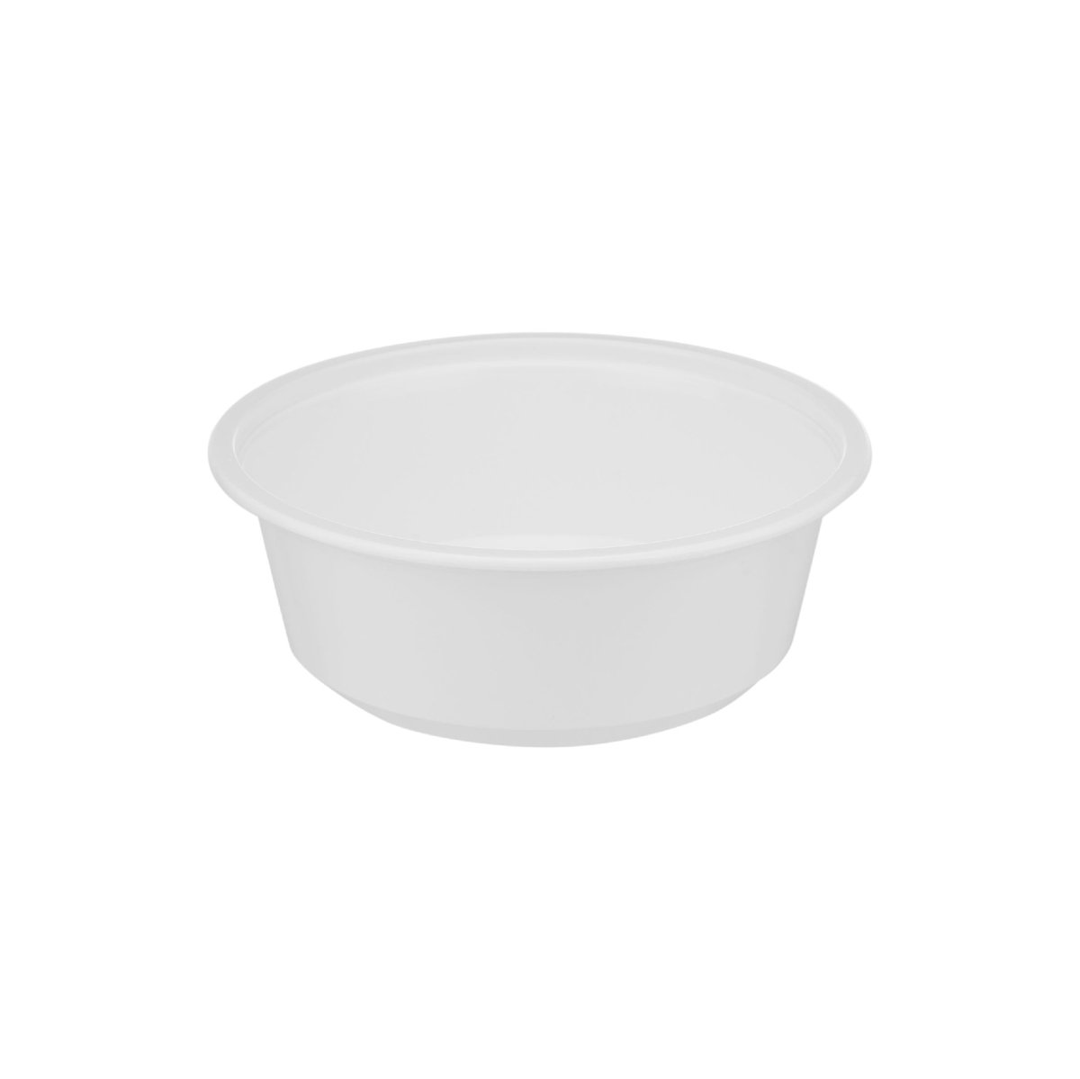 Plastic White Bowl 225ml With Lid 25 Pieces - hotpackwebstore.com - White Bowls