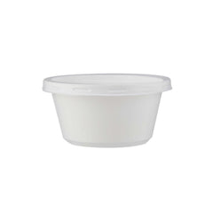 Plastic White Bowl 225ml With Lid 25 Pieces + Plastic White Bowl 400ml With Lid 25 Pieces 28th Anniversary Combo - hotpackwebstore.com - Combo Packs