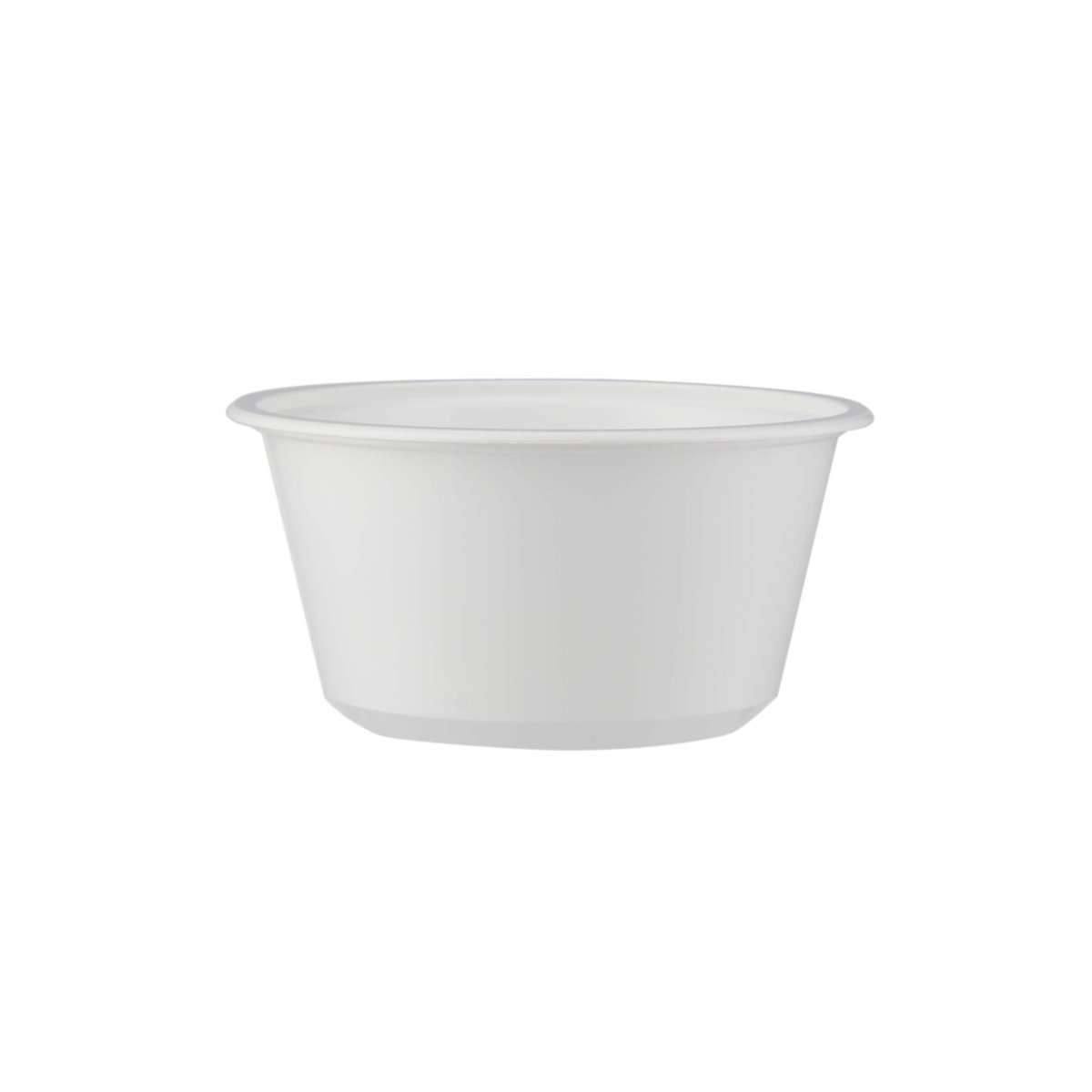 Plastic White Bowl 400ml With Lid 25 Pieces - hotpackwebstore.com - White Bowls