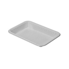 Plastic White Rectangular Trays - hotpackwebstore.com - Plastic Trays