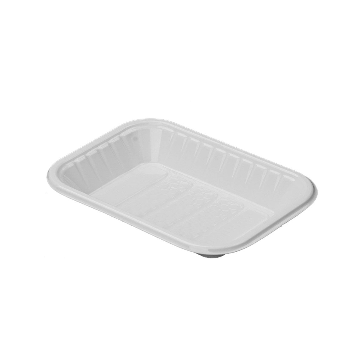 Plastic White Rectangular Trays - hotpackwebstore.com - Plastic Trays