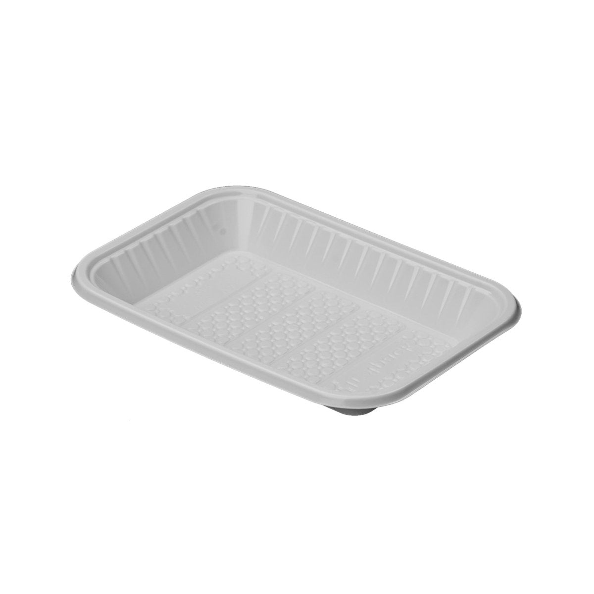 Plastic White Rectangular Trays - hotpackwebstore.com - Plastic Trays