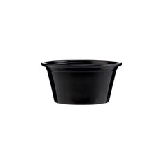 PP Black Base Portion Cup with Lid - hotpackwebstore.com - Portion Cups