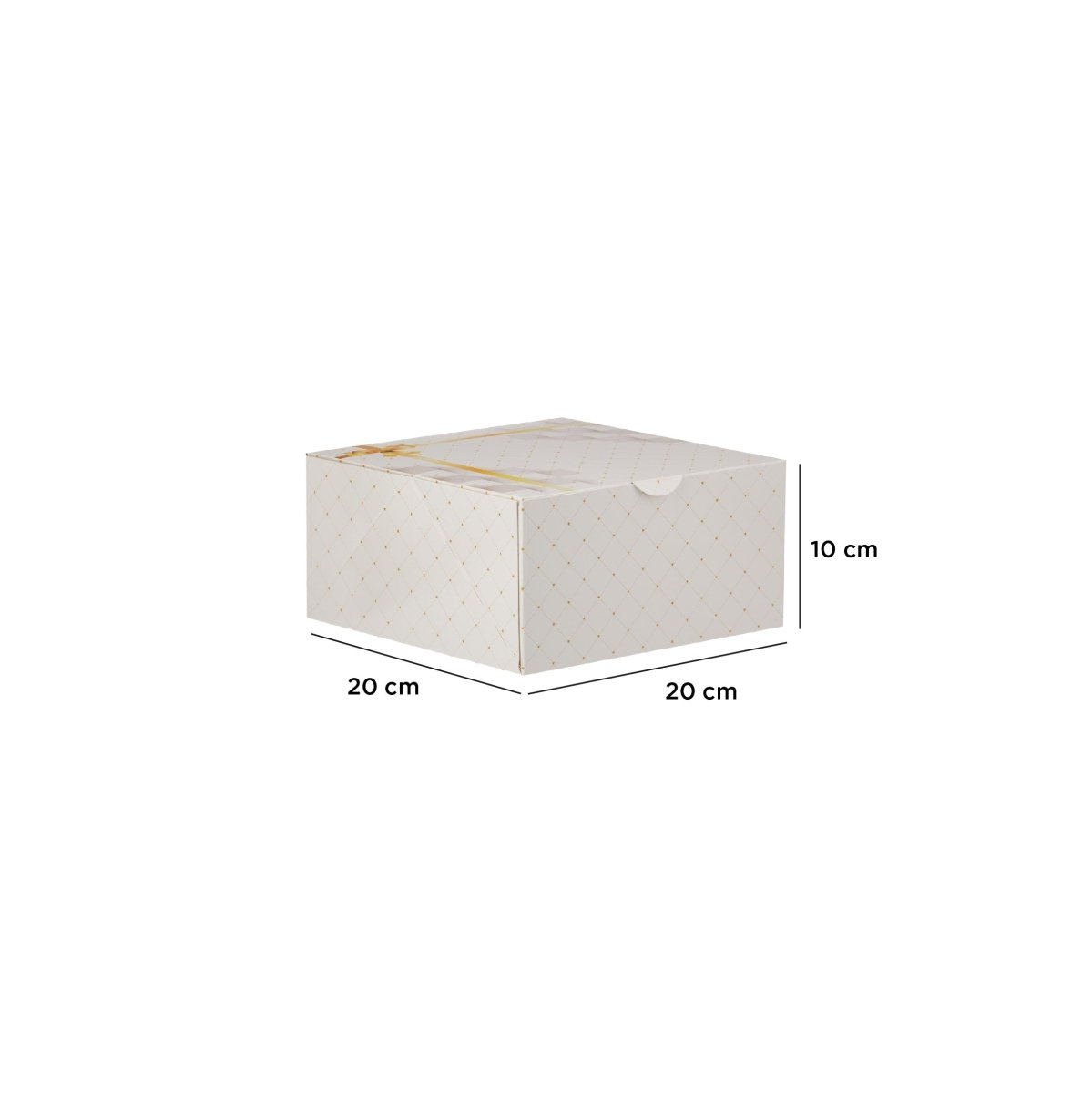 Printed Cake Box 100 Pieces - hotpackwebstore.com - Baking & Decoration