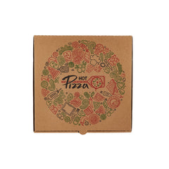 Printed Pizza Box 100 Pieces - hotpackwebstore.com - Pizza Boxes