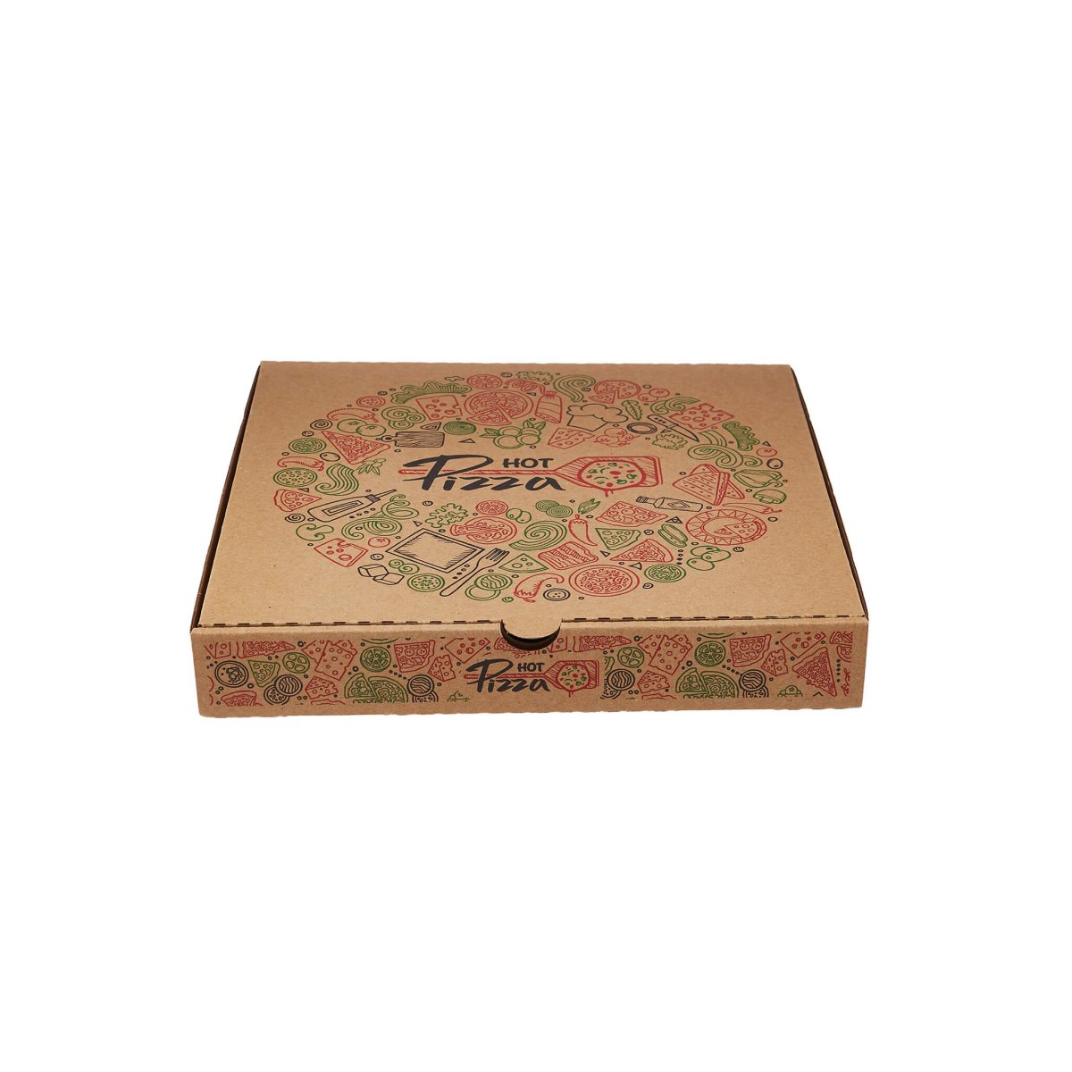 Printed Pizza Box 100 Pieces - hotpackwebstore.com - Pizza Boxes