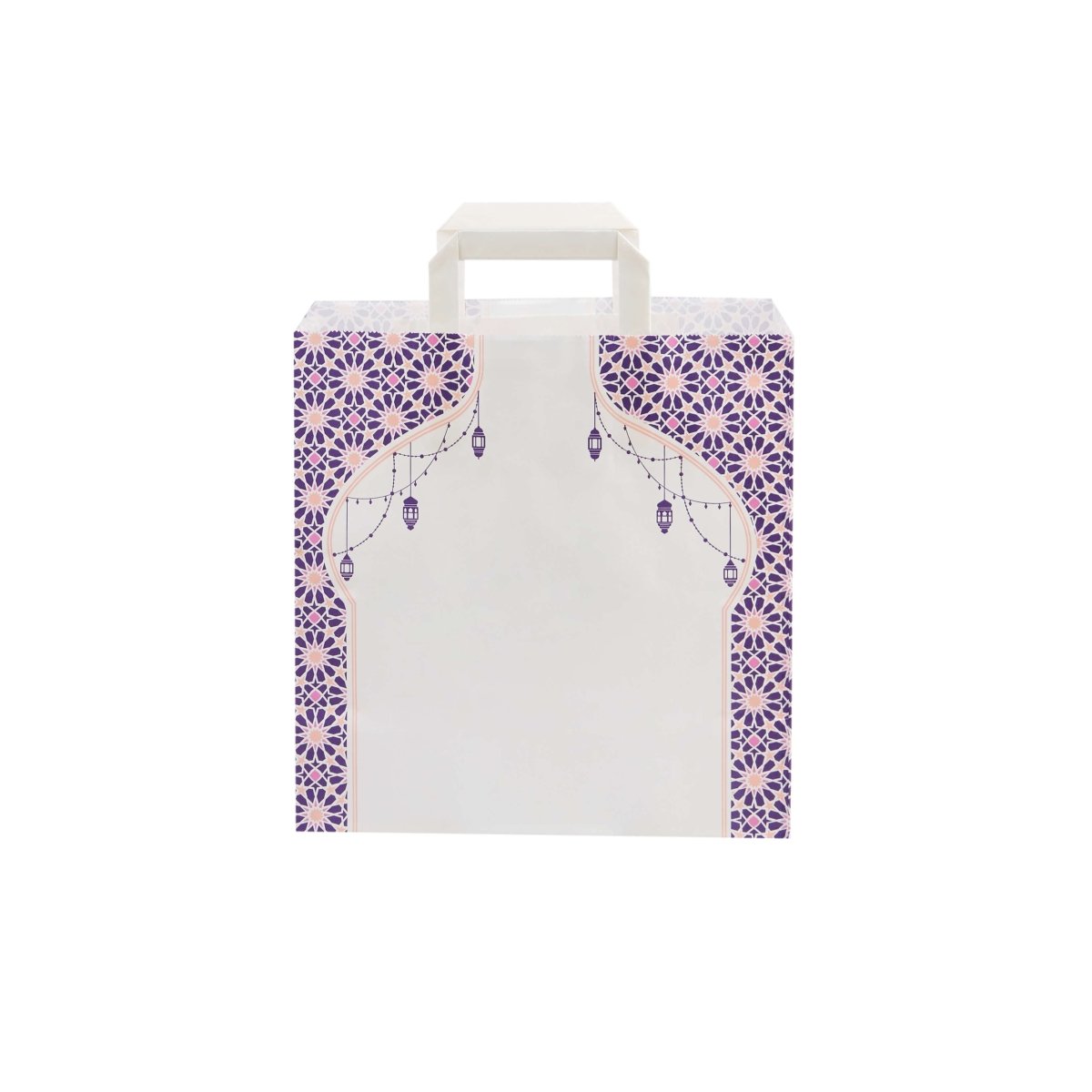 Ramadan Kareem Printed Paper Bag - hotpackwebstore.com - Flat Handle Paper Bags