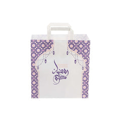 Ramadan Kareem Printed Paper Bag - hotpackwebstore.com - Flat Handle Paper Bags