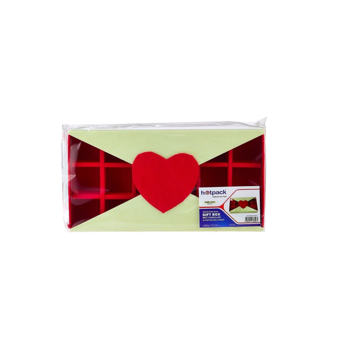 Rectangular Chocolate Gift Box 18 Division - 1 Piece - hotpackwebstore.com - Gift Boxes & Tins