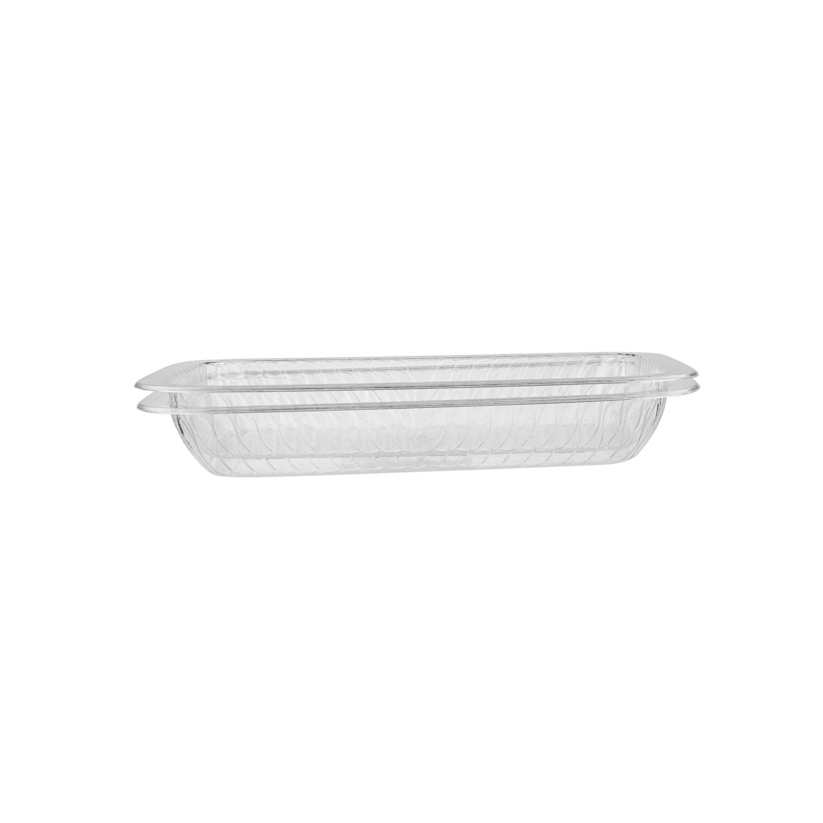 Rectangular Pudding Clear Disposable Tray - hotpackwebstore.com - Plastic Crystal Plates