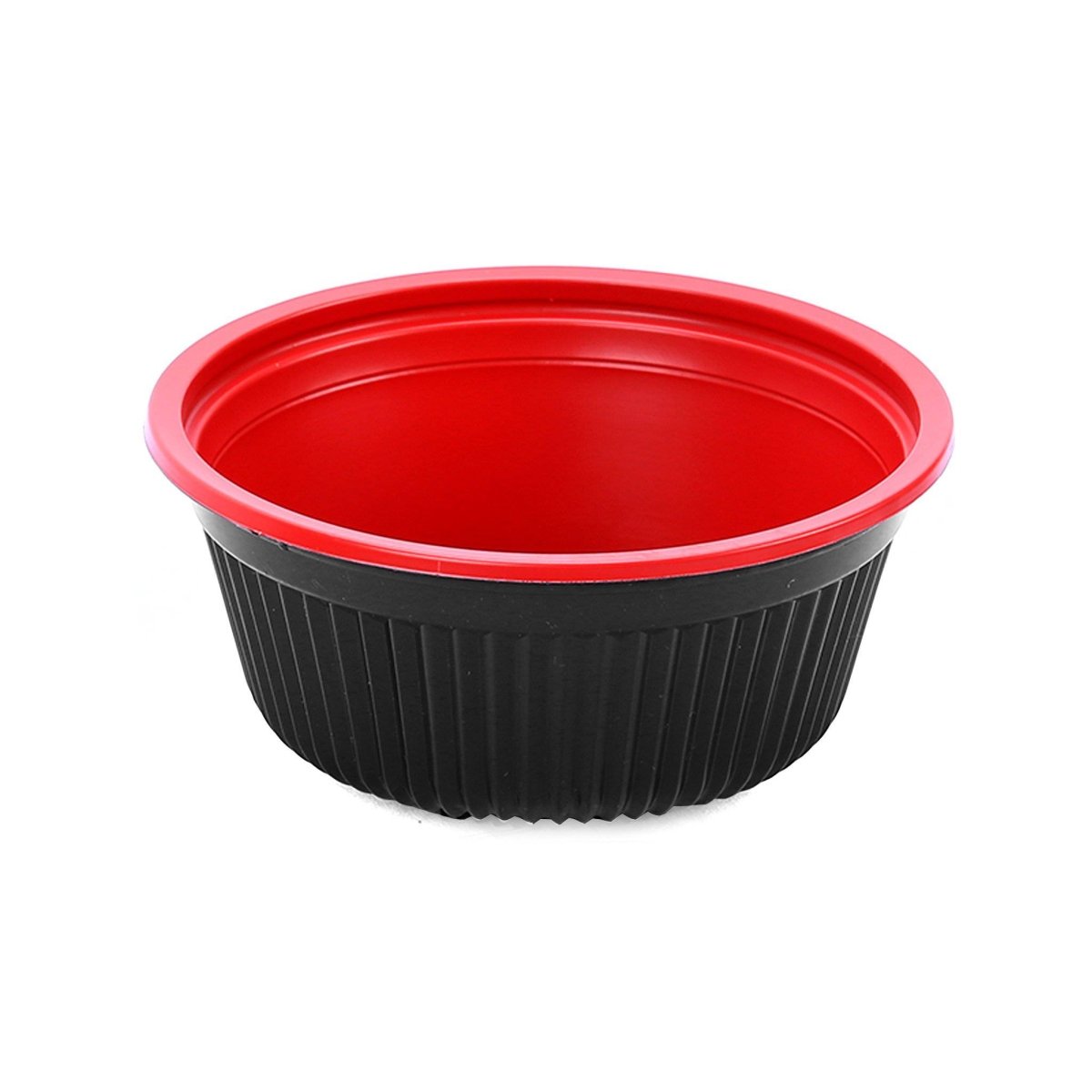 Red & Black Soup Bowl 700 cc with Lids 200 Pieces - hotpackwebstore.com - Soup Bowls