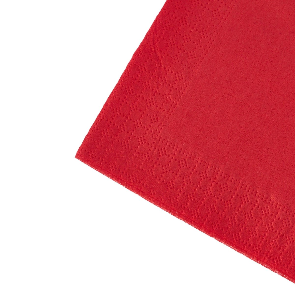 Red Napkin 25 X 25 cm - hotpackwebstore.com - Paper Napkin