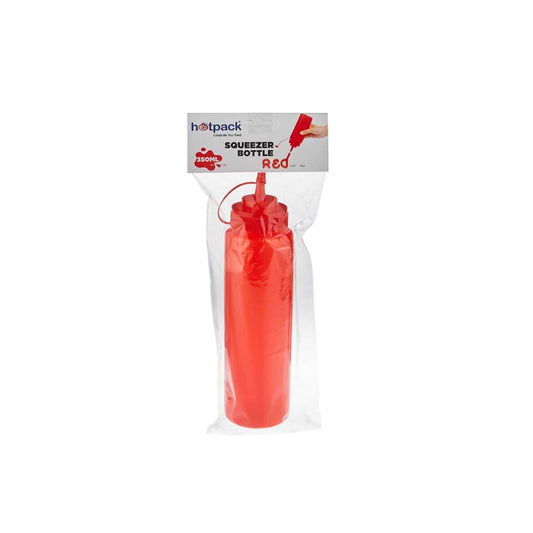 Red Squeeze Bottle 1 Piece - hotpackwebstore.com - Plastic Products