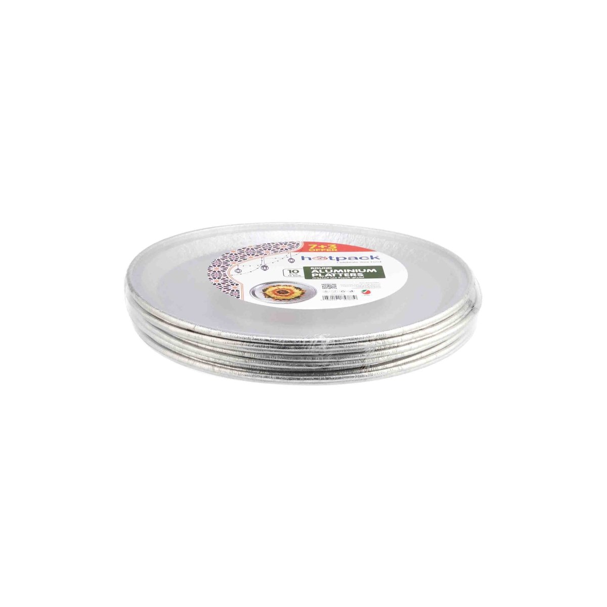 Round Aluminium Platter Offer Pack - hotpackwebstore.com - Aluminium Platters