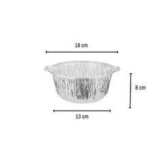 Round Aluminum Pot Container With Lid - hotpackwebstore.com - Aluminium Pots