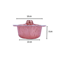 Round Aluminum Pot Container With Lid - hotpackwebstore.com - Aluminium Pots